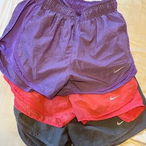 Nike Shorts- Purple, Pink, and Gray